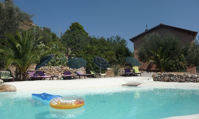 Porticello Villa | Romantic suite in VIlla Paladino Solunto with amazing pool, garden and view