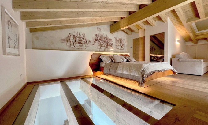 Lione Apartment | Room 'Riserva' with Mountain View, Private Terrace and Wi-Fi