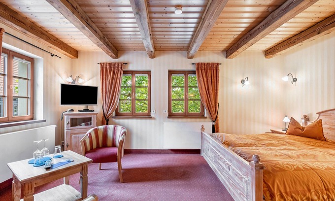 Soernewitz Apartment | Room 'Vinotel 11' with Shared Garden, Wi-Fi and Air Conditioning