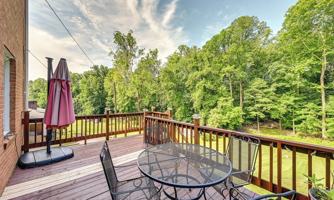 Martinsville House | Roomy Martinsville Vacation Rental w/Private Deck