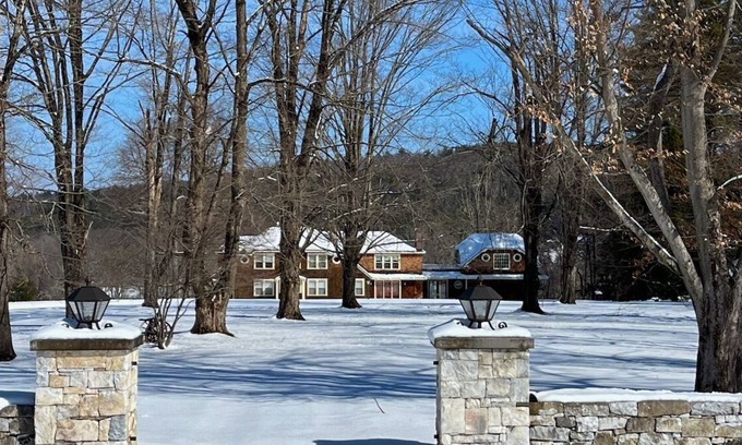 Great Barrington House | Rosecliff: Ultra-Lux Pool, Big Views, Green River, Sleeps 15