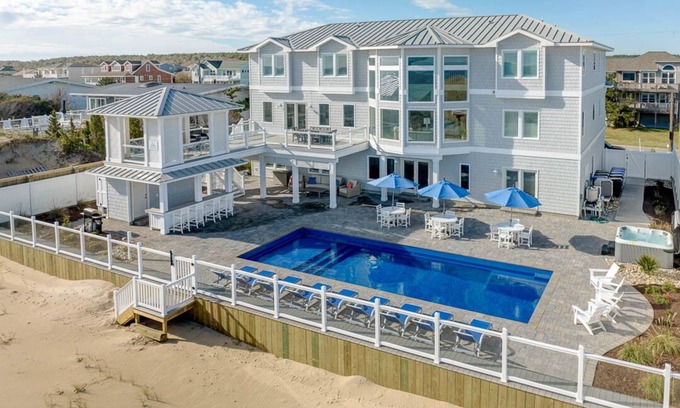 Sandbridge House | Royal Shell North | Oceanfront | Private Pool and Hot Tub