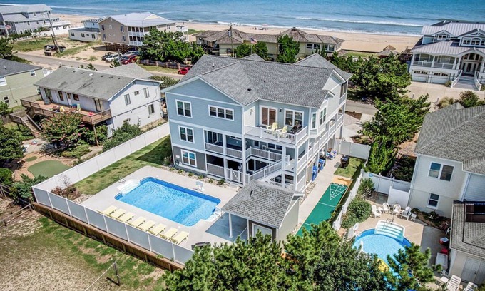 Sandbridge House | Ruff Life | 320 ft from the beach | Dog Friendly, Private Pool, Hot Tub