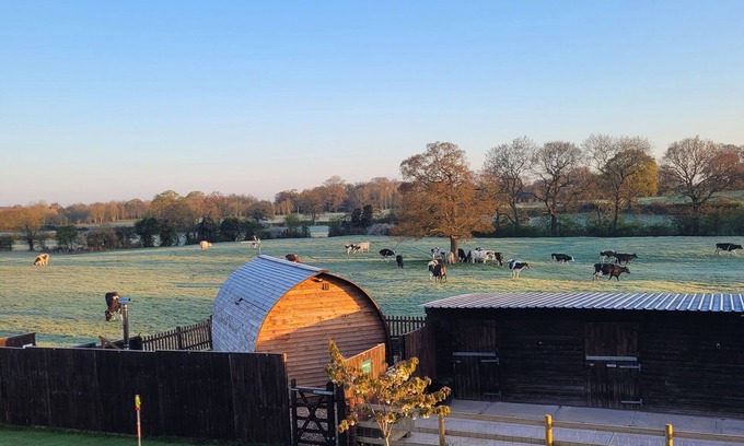 Whitchurch Cabin | Rural Cosy Cabin with Wood-Fired Hot Tub