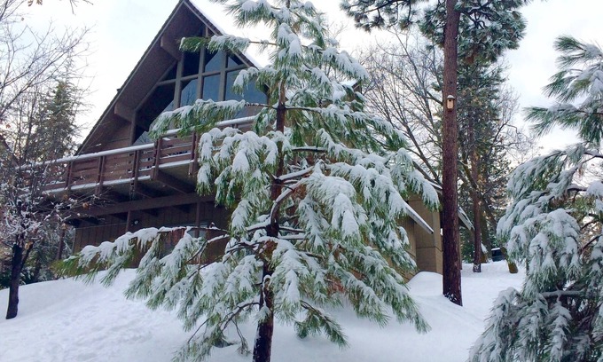 Lake Arrowhead House | Rustic A-Frame Cabin, Nestled on a Hill at the End of a Peaceful Cul-de-Sac