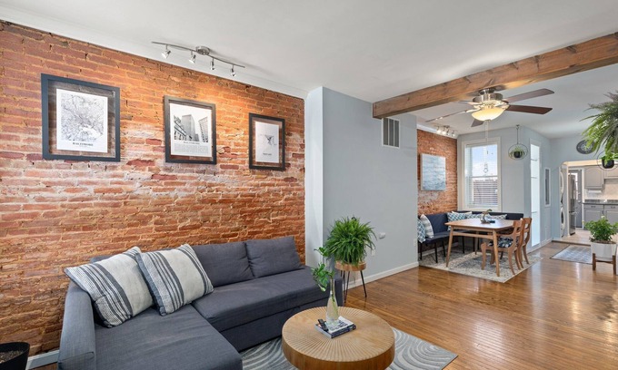 Canton House | Rustic Canton Townhouse: 2 Bed, 2 Bath with Stunning Rooftop Deck