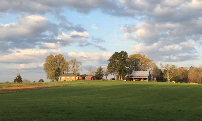 Albemarle House | Rustic Country Farmhouse Morrow Mountain State Park View