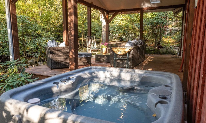 Canton Cottage | Rustic Creekside Cottage - High Speed internet.