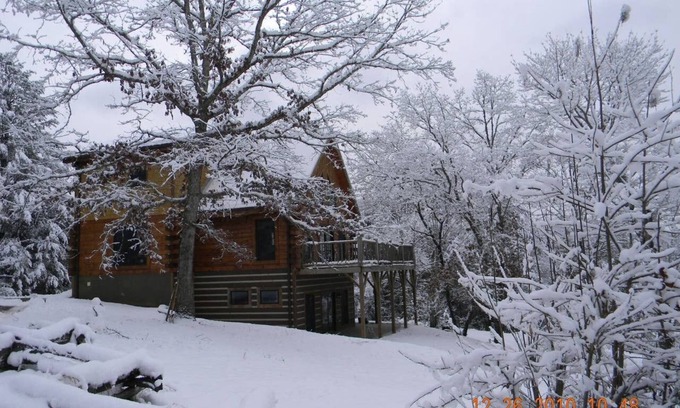 Otto Cabin | Rustic Log Cabin Nestled Privately in the Woods