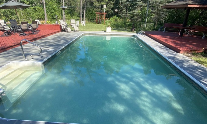 Oro Station Cottage | Rustic Retreat: Spacious Cottage with Private Saltwater Pool and Sauna