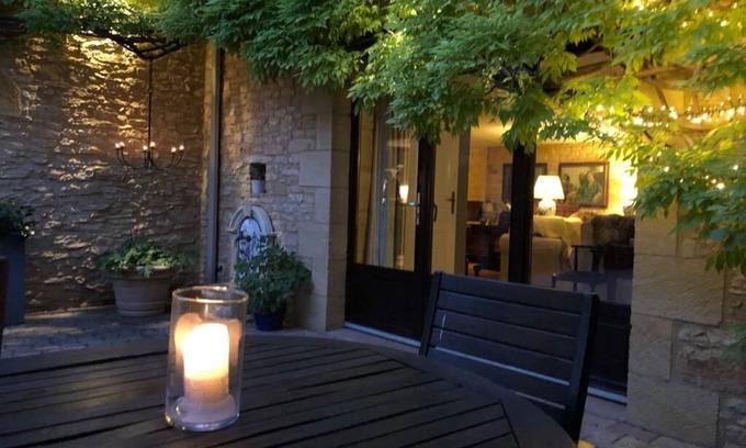Lacapelle-Biron Cottage | Rustic stone barn in a charming rural village in walking distance to amenities