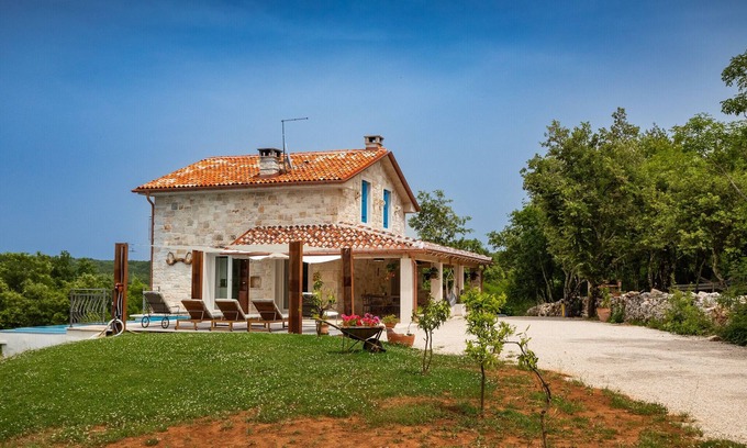 Bibali Villa | Rustic villa Krug with panorama view in Buje