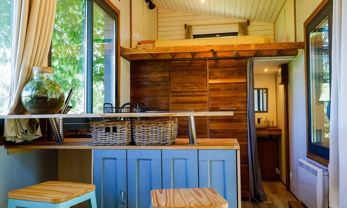 Riocaud Cabin | Séjour Détente Dans une Tiny House et son Bain Bordelais