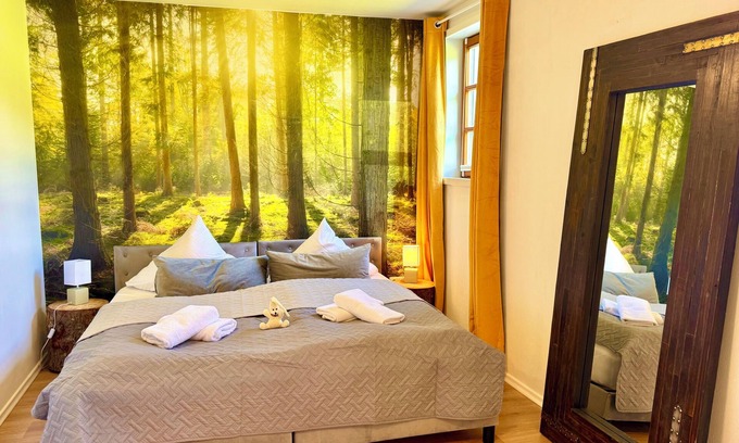 Neuschoenau House | S'Landhaus Apartment Wood-burning stove and infrared sauna Wellness shower