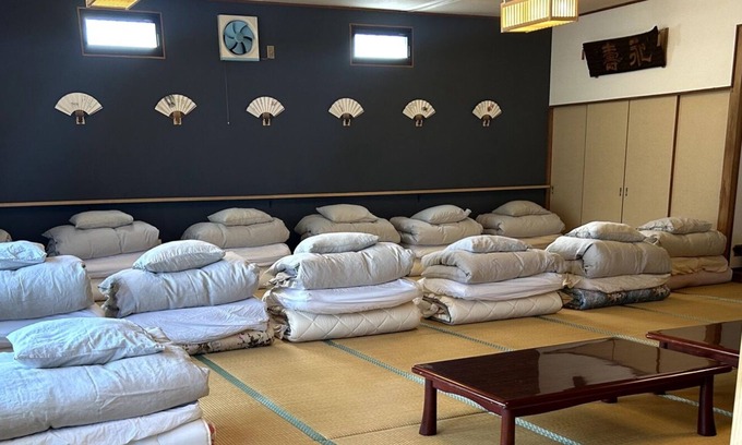 Takamori Hotel | SABOJIs big Tatami Room for max 18 persons/Aso-gun Kumamoto