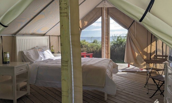 Northwest Harbor RV Rental | Safari Tent Glamping,S6-CedarPt, East Hampton, NY