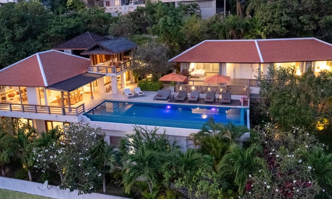 Moo 5 Villa | Samui Summit Villa : 5BR Bliss & Sunset Splash