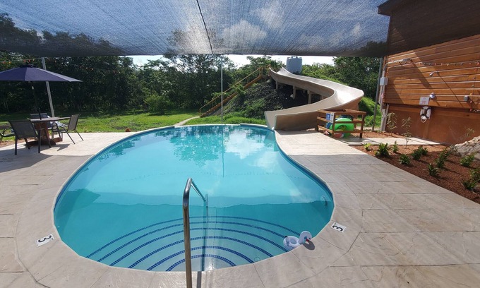 San Ignacio House | Sanctuary at Paslow Falls, Belize, Luxary 1 Bedroom, King Sofa Bed, 2 Bath, Kitchen, A/C, Private P