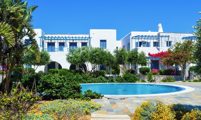 Molos Apartment | Sanders Paros Gardens - Roomy 1-Bdr Apt w Balcony
