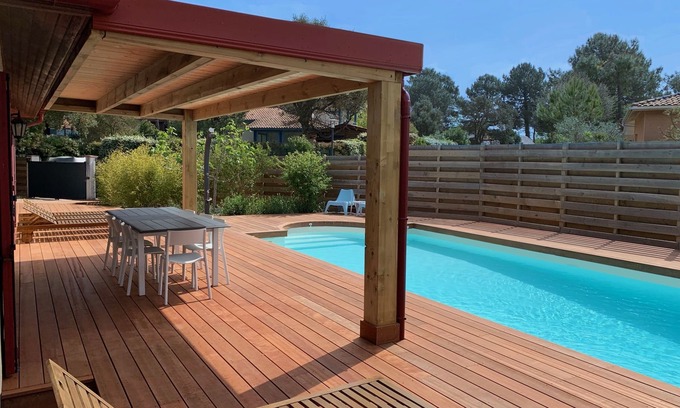Moliets-et-Maa Villa | Sandy Feet Villa - beautiful home w/Heated Pool 800m to beach & fibre internet