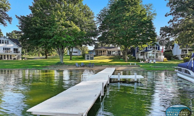 Powers Lake House | Sandy Shore |Lakeside |Boat Pier on Powers Lake |Swimming |Picturesque Views |Unforgettable Memories