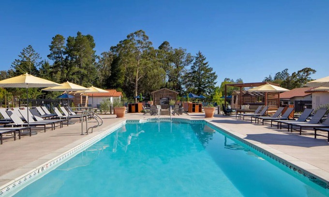 Live Oak Hotel | Santa Cruz Room Perfect for Pet Owners | 2 Spacious Rooms | Outdoor Fireplace