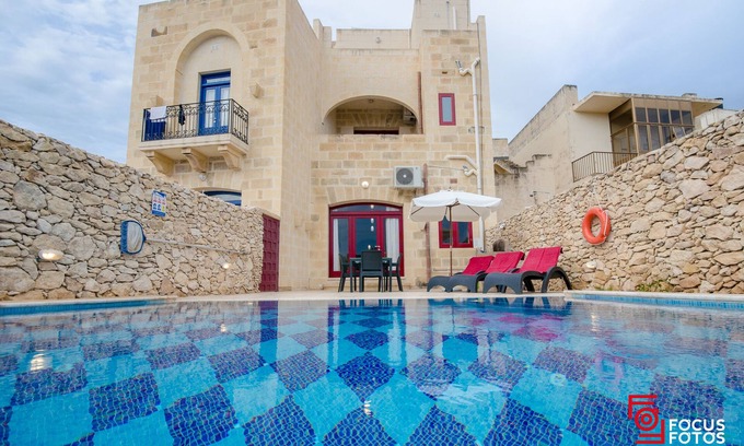 Munxar Villa | Sara Holiday Home with private pool, tranquillity and amazing nature view: Gozo