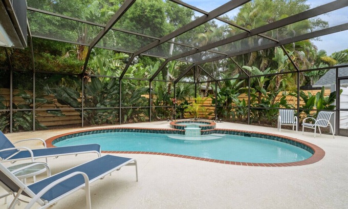 Indian Beach Sapphire Shores House | Sarasota Retreat near Downtown with FREE POOL HEAT!