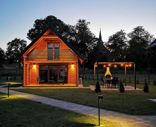 Gorklo House | Sauna balia - Nowa Osada Domki przy plaży - całoroczne domki na Mazurach