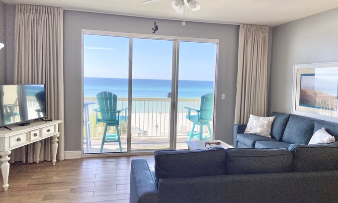 West Panama City Beach Condo | Save 10% Aug 30-Sep 6, FREE BEACH CHAIRS, 1 bed, 2 bath, gulf front