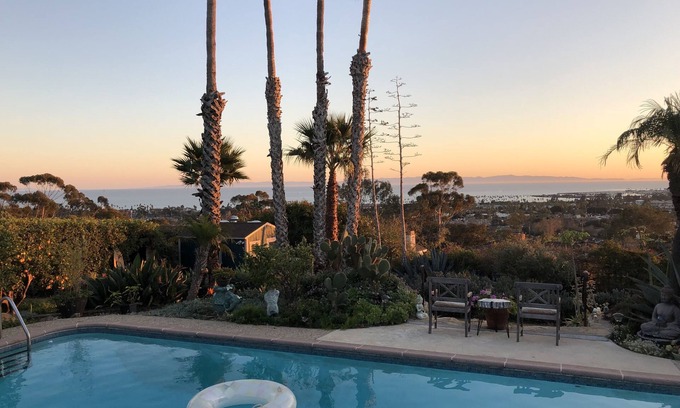 Eastside House | SB home.n Pool, hot tub. Gardens. Fab. Views. Privacy/Quiet property