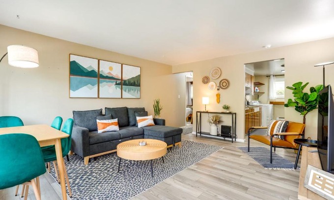 Old Ballard Apartment | Scandi Boho Seattle Apartment, Walk to Waterfront!