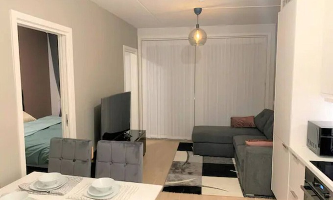 Lorenskog Apartment | Scandpoint Apartment: Cosy apartment 3 min walk from SNO OSLO