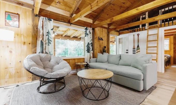 Northville Cabin | Scenic Adirondack Cabin w/Hot Tub - River Bend