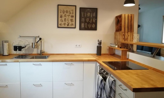 Steinhoefel Apartment | Schlossblick Apartment für 4 mit Küche Kamin Netflix Parken und Hofladen