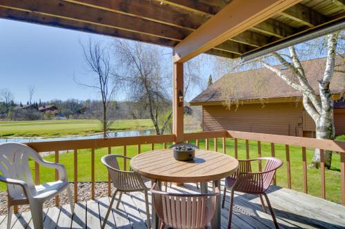 Mancelona Apartment | Schuss Mountain Resort Condo Steps to Golf!