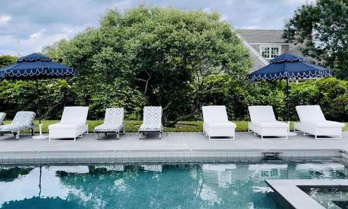 Siasconset House | Sconset Oasis Private Home ~ New Poolhouse/Cabana,Spa,Firepit Coastal Chic Decor