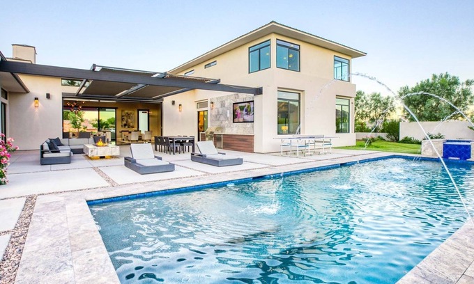 Adobe Ranch House | Scottsdale Sanctuary - Rooftop Views, Casita, Heated Pool & Luxe Outdoor Living