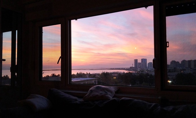 Karsiyaka House | Sea and sunset view, close to public transportation, 1+1 within the safe site