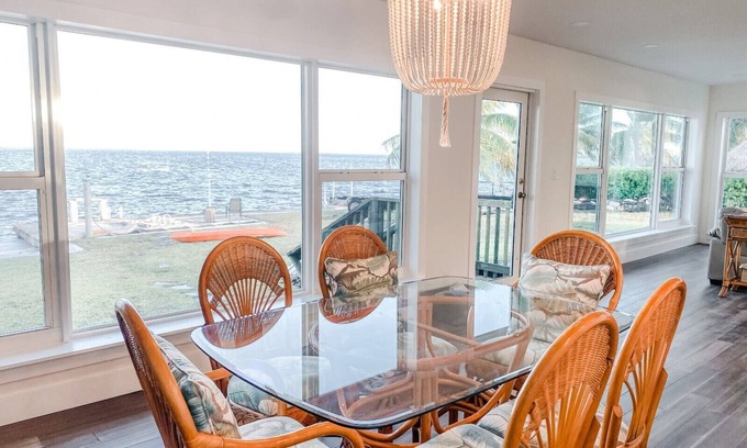 Tropical Bay Estates House | SEA EVERYWHERE! Open Water & 2 Boat Basins!