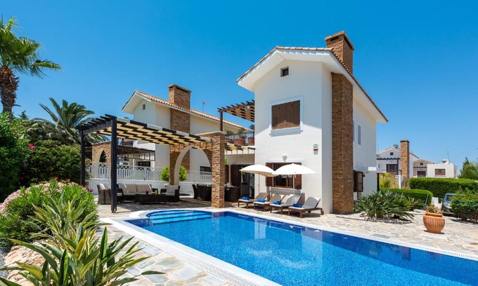 Ayia Thekla Villa | Sea Front Costa Blu by Ezoria Villas