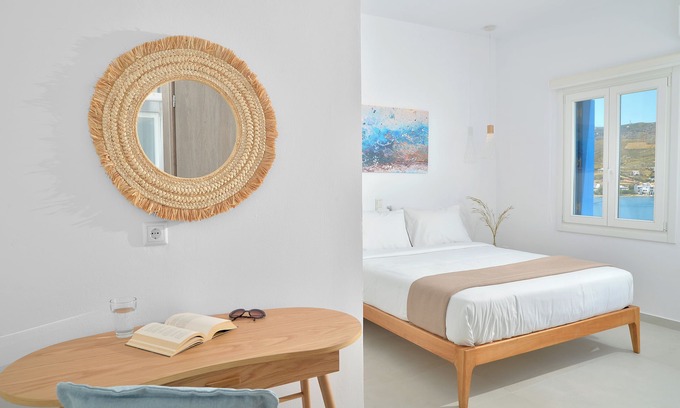 Gavrio House | Sea-side Villa Hydroussa by Andros Homes, ideal for a relaxing retreat.