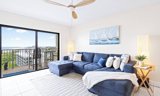 Port Canaveral Condo | Sea, Sun & Serenity | Oceanfront Oasis w/Heated Pool + Top-Floor Balcony! ☀️