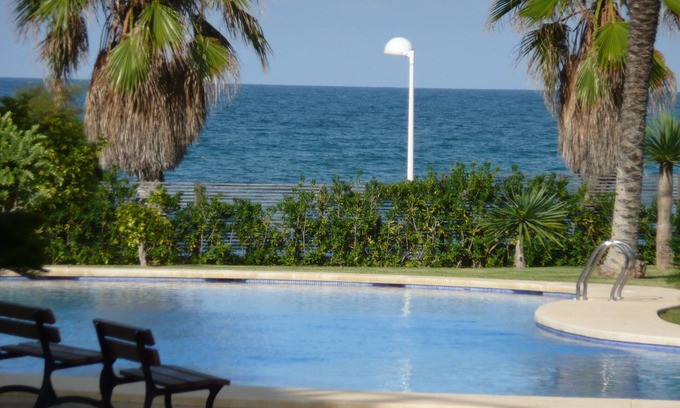Almadrava Beach Apartment | Sea view apartment in luxury residence with swimming pool & direct access to the beach.
