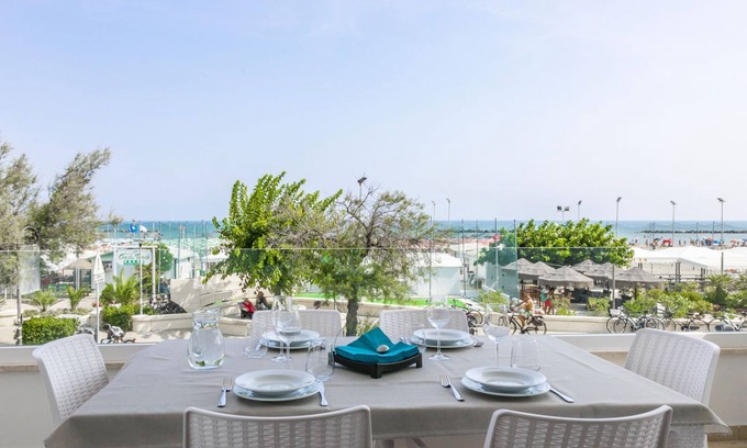 Senigallia Apartment | Sea view apartment in Senigallia with furnished balcony and parking space
