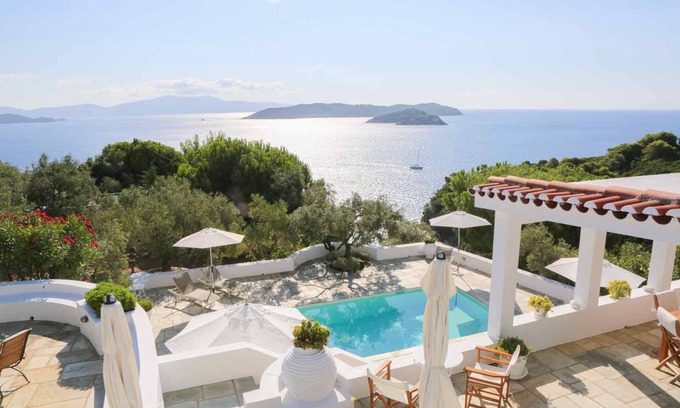 Kanapitsa Villa | Sea View Villa Kalamaraki in Quiet Location