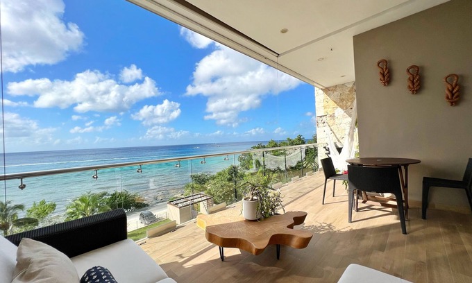 Cozumel Apartment | Seabreeze Deck12 Luxury Oceanfront Fully Equipped
