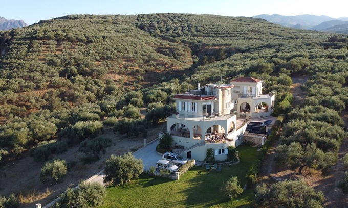 Kissamos House | Seacoast Estate, Western Crete's Olive Region. Great for large-group gatherings.