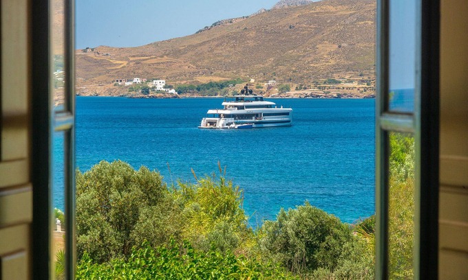 Gourna Villa | Seafront Villa with 5000 sqm Garden & Pool on the Greek Island of Leros