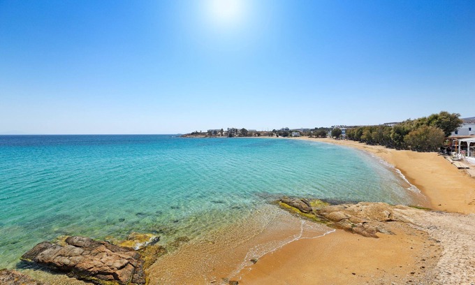 Piso Livadi Apartment | Seaside Ilios Home With View, 50m From Logaras Sandy Beach